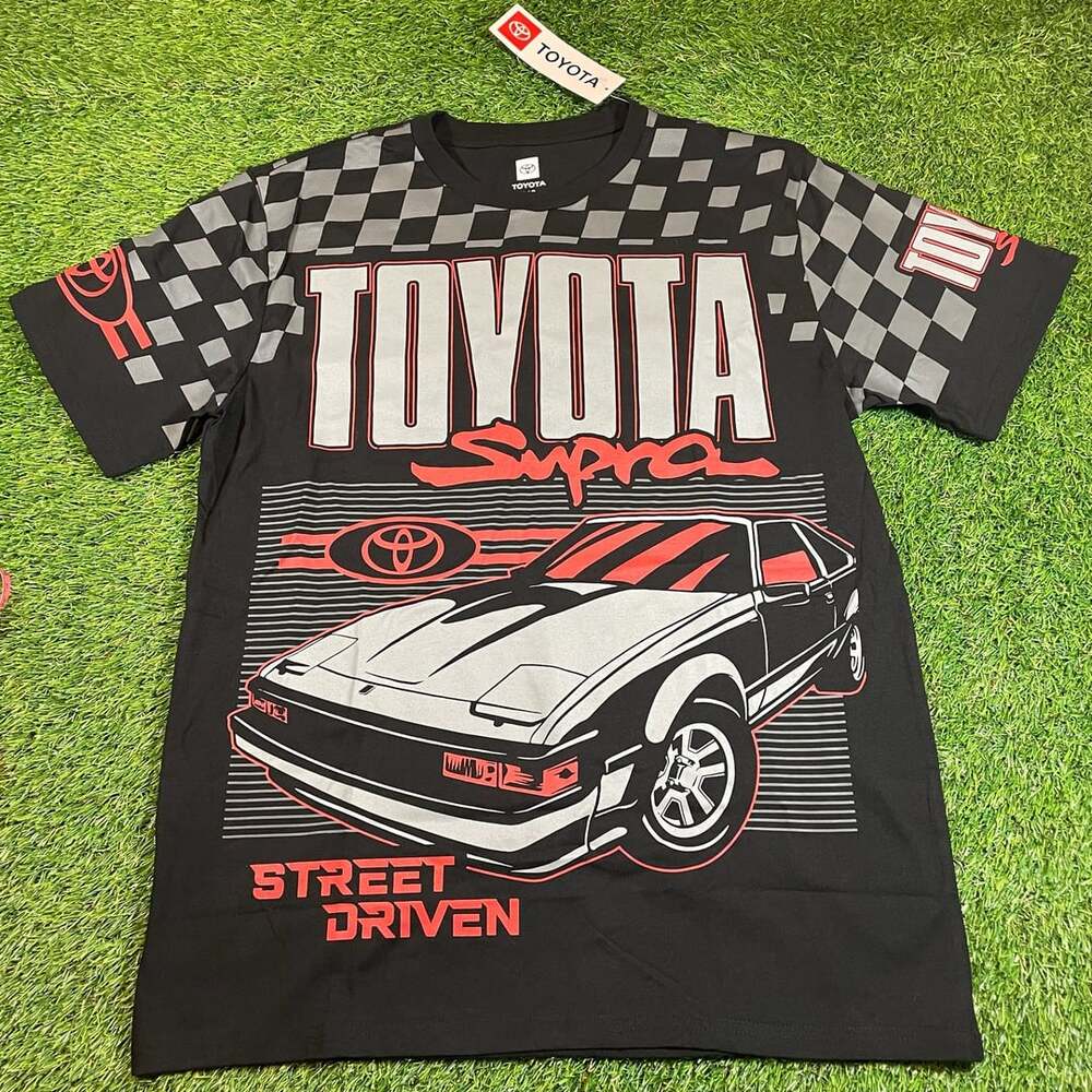 Toyota Supra Street Driven Graphic T-Shirt Black Size L
